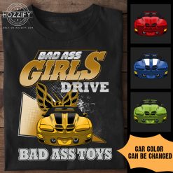 Pontiacs Trans Am 1998-2002 bad ass girls drive bad ass toys personalized gildan t-shirt BLACK - BT - 8315710