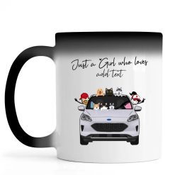 Ford Escape just a girl who loves Fords and coffee beer wine tea sport hobby personalized Color Changing Mug - BT - 2610863