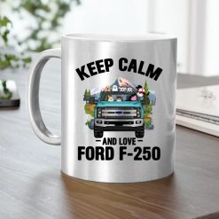 Keep calm and love Ford F-250 personalized metalic mug perfect gift idea - QH - 6296377