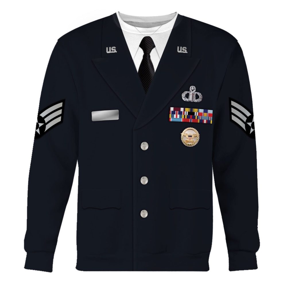 Service Dress Ropes US Air Force Service Dress Uniform 3D All Over Printed - TGV