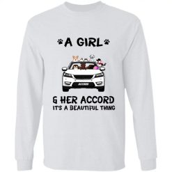 Honda Accord a girl and her accord it's a beautiful thing Christmas gift personalized long sleeve t-shirt - HD - 1622238