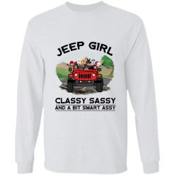 Jeep wrangler girl classy sassy and a bit smart assy Christmas gift v2 personalized long sleeve perfect gift idea funny custom gift - HD-6548763