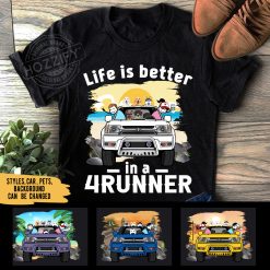 Toyota 4Runner 3rd Gen coffee dog pet kid life is better in a 4runner choosing driver dark version personalized t-shirt perfect gift idea funny custom gift - NH-6900995