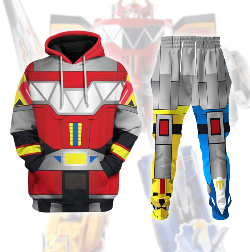Megazord Mighty Morphin Power Ranger Tracksuit Tracksuit 3D All Over ...