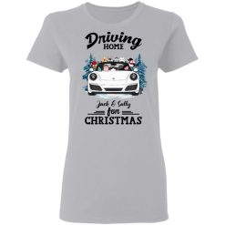 Porsche 911 dog cat driving home for Christmas custom name personalized Gildan Ladies' T-Shirt perfect gift idea funny custom gift - NH - 6908565