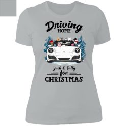 Porsche 911 dog cat driving home for Christmas custom name personalized Ladies' Boyfriend T-Shirt perfect gift idea funny custom gift - NH - 6908565