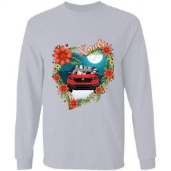 Honda CR-V Merry Christmas heart pet kid dog cat choosing custom driver personalized long sleeve shirt perfect gift - QH - 1584568
