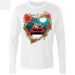 Honda CR-V Merry Christmas heart pet kid dog cat choosing custom driver personalized men’s premium LS perfect gift - QH - 1584568