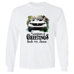 Honda CR-V dog pet season's greetings custom name for girl man woman personalized youth long sleeve perfect gift idea funny custom gift - NH - 8085057