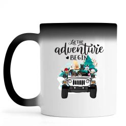 Jeep dog cat a girl and her dogs living life in peace let the adventure begin jeep gifts personalized color changing mug perfect gift idea funny custom gift - NH - 6479114