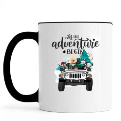 Jeep dog cat a girl and her dogs living life in peace let the adventure begin jeep gifts personalized accent mug perfect gift idea funny custom gift - NH - 6479114