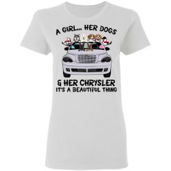 Pet dog cat a girl her pet her chrysler pt cruiser personalized gildan ladies' 5.3 oz. t-shirt perfect gift idea funny custom gift – TGV-4564536777