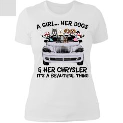 Pet dog cat a girl her pet her chrysler pt cruiser personalized ladies' boyfriend t-shirt perfect gift idea funny custom gift – TGV-4564536777