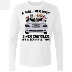 Pet dog cat a girl her pet her chrysler pt cruiser personalized men's premium LS perfect gift idea funny custom gift – TGV-4564536777
