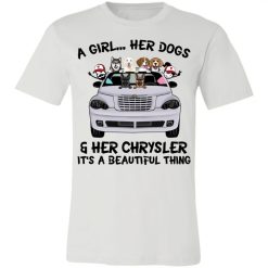 Pet dog cat a girl her pet her chrysler pt cruiser personalized unisex jersey short sleeve t-shirt perfect gift idea funny custom gift – TGV-4564536777