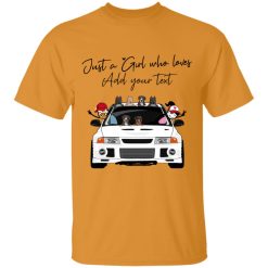 Mitsubishi Lancer Evolution Evos just a girl who loves Mitsubishi and coffee beer wine tea sport hobby dogs cats pets choose breed car color personalized Tie Dye T-Shirt - BT - 4466676