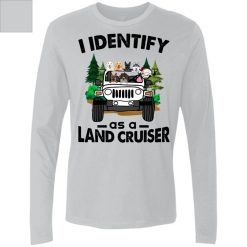 Jeep Wrangler I identify as a Jeep funny car owner new driver gifts personalized Men's Premium LS - BT - 0511898