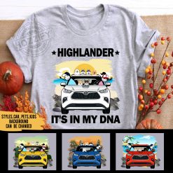 Toyota Highlander It's In My DNA personalized t-shirt perfect gift idea funny custom gift - QH - 4358240
