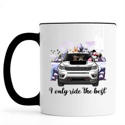 Jeep Compass I only ride the best personalized accent mug perfect gift idea funny custom gift - QH - 6818709