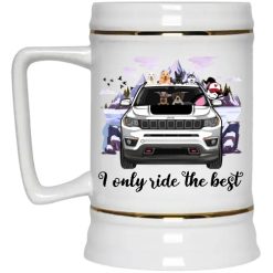 Jeep Compass I only ride the best personalized beer stein perfect gift idea funny custom gift - QH - 6818709