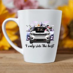 Jeep Compass I only ride the best personalized latte mug perfect gift idea funny custom gift - QH - 6818709