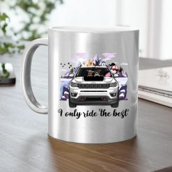 Jeep Compass I only ride the best personalized metallic mug perfect gift idea funny custom gift - QH - 6818709