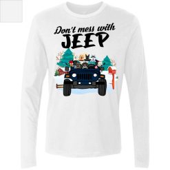 Jeep dog cat don't mess with Jeep personalized Men's Premium LS perfect gift idea - NH - 6743572