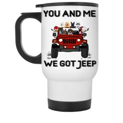 Jeep couple man driving you and me we got jeep personalized whle travel mug perfect gift idea funny custom gift – GG - 8101039