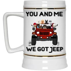 Jeep couple man driving you and me we got jeep personalized beer stein perfect gift idea funny custom gift – GG - 8101039