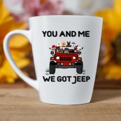 Jeep couple man driving you and me we got jeep personalized latte mug perfect gift idea funny custom gift – GG - 8101039
