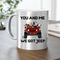 Jeep couple man driving you and me we got jeep personalized metallic mug perfect gift idea funny custom gift – GG - 8101039