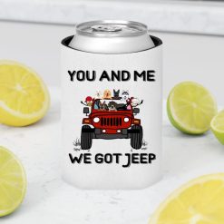 Jeep couple man driving you and me we got jeep personalized can cooler sleeve perfect gift idea funny custom gift – GG - 8101039