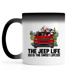 Jeep Compass the jeep life is the sweet life personalized color changing mug perfect gift idea funny custom gift - QH - 6596518
