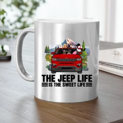 Jeep Compass the jeep life is the sweet life personalized metallic mug perfect gift idea funny custom gift - QH - 6596518