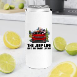 Jeep Compass the jeep life is the sweet life personalized slim can cooler perfect gift idea funny custom gift - QH - 6596518