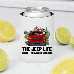 Jeep Compass the jeep life is the sweet life personalized can cooler sleeve perfect gift idea funny custom gift - QH - 6596518