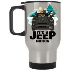 Jeep Compass It’s a jeep nation personalized Silver Stainless Travel Mug perfect gift idea funny custom gift - QH - 1672482