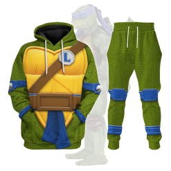 Leonardo TMNT Cosplay Custom 3D All Over Printed Unisex Hoodie - HD - 3539364