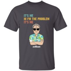 It's me hi I'm the problem it's me meme funny custom name cartoon character personalized tie dye t-shirt BLACK - BT - 0621234