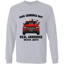 Jeep Compass Trailhawk funny cartoon version some grandmas knit real grandmas drive Jeeps personalized long sleeve t-shirt - BT - 8567179