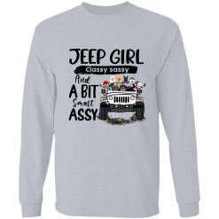 Jeep Wrangler jeep girl classy sassy and a bit smart assy personalized long sleeve t-shirt perfect gift idea funny custom gift - HD - 4964350