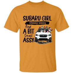 Subaru Outback girl classy sassy and a bit smart assy Christmas gift personalized tie dye t-shirt perfect gift idea funny custom gift - HD - 7096084
