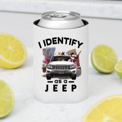 Jeep compass trailhawk I identify as a JEEP funny car owner new driver gifts personalized can cooler sleeve - BT - 4420710