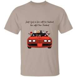 Pontiac Trans Am 1979 just a girl in love with her husband and her Firebird choosing dogs cats kids personalized Heavyweight Garment-Dyed T-Shirt - BT - 0318123