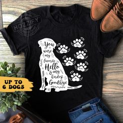 Pet Memorial You Were My Hardest Goodbye personalized shirt t-shirt perfect gift idea funny custom gift - NH - 1394249