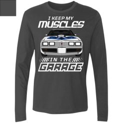 Pontiac Trans Am Firebird I Keep My Muscles In The Garage Custom Car Color Funny Gift for Car Guys Drivers personalized men's premium LS - BT - 6643003