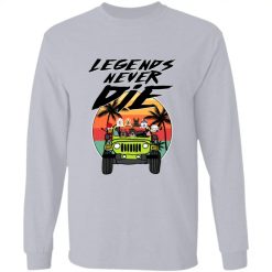 Jeep Wrangler legend never die gift for birthday Christmas V3 personalized long sleeve perfect gift idea funny custom gift - HD - 2731165