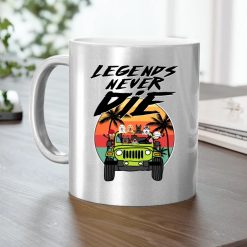 Jeep Wrangler legend never die gift for birthday Christmas V3 personalized metallic mug perfect gift idea funny custom gift - HD - 2731165