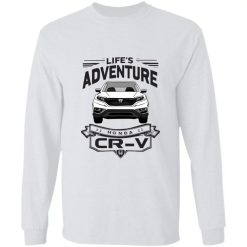 Honda CR-V coffee dog pet Lifes adventure Honda CR-V personalized long sleeve perfect gift idea funny custom gift - NH - 3483733