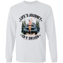 Honda CR-V coffee dog pet Life's journey CR-V driven personalized long sleeve perfect gift idea funny custom gift - NH - 5460099